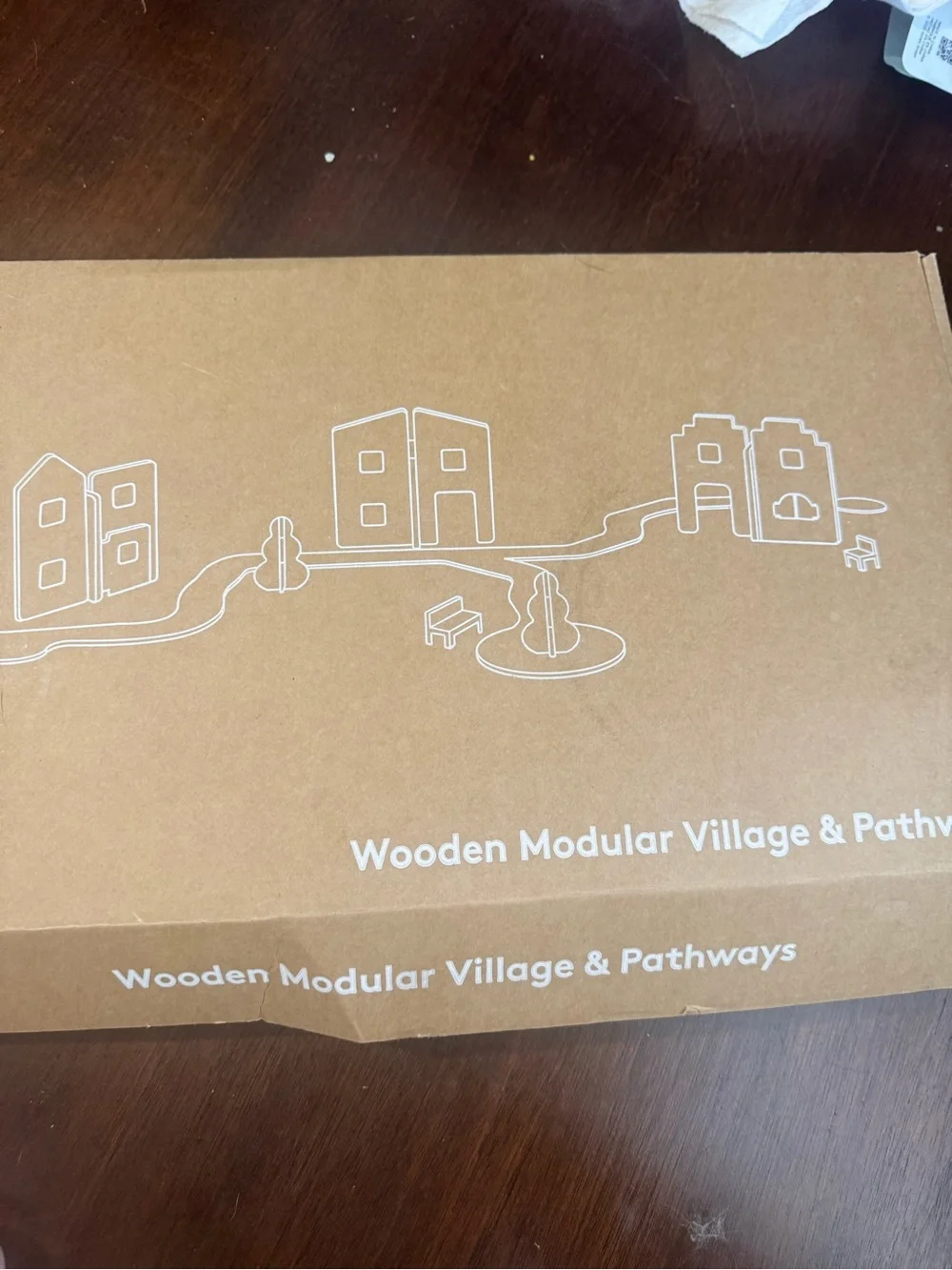 Modular Wooden Village Playset - Multicolor